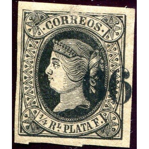 Isabel Ii 1864-66. Cuba. Yt 17. N***. Tb