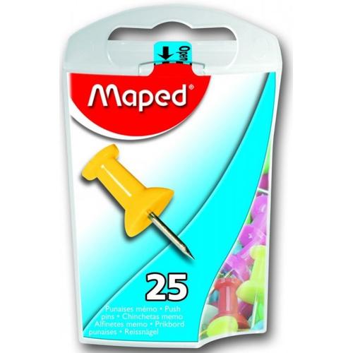 25 Punaises Mémo Maped Diamètre 10 Mm