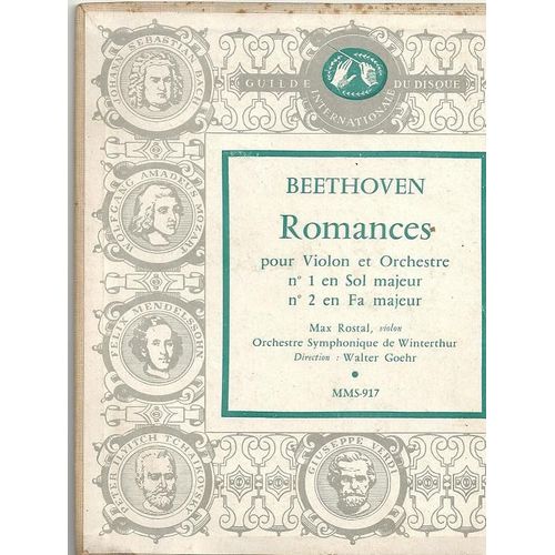 Beethoven Romances Pour Violon Et Orchestre