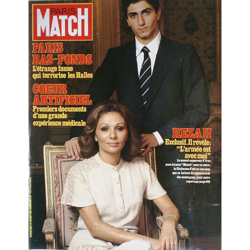 Paris Match  N° 1687 : Farah Diba Jean Paul Belmondo Pierrette Bruno John Mcenroe Stone Jean Loup Chretien Sadate
