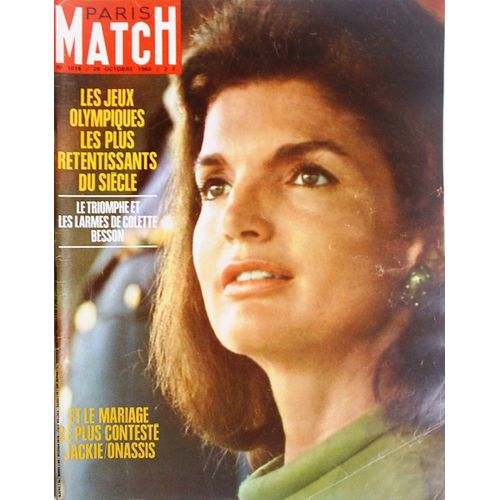 Paris Match  N° 1016 : Jackie Kennedy Colette Besson Les Jeux Olympiques Noureev
