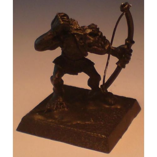 Figurine Orc - Archer Orc En Plomb 2 - Pour Jeux De Rôles Donjons Et Dragons D&d Ad&d Warhammer