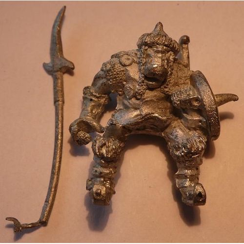 Figurine Orc - Orc Chevaucheurà La Lance - Pour Jeux De Rôles Donjons Et Dragons D&d Ad&d Warhammer