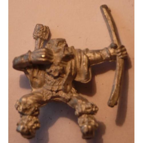 Figurine Orc - Archer Orc Monté - Pour Jeux De Rôles Donjons Et Dragons D&d Ad&d Warhammer