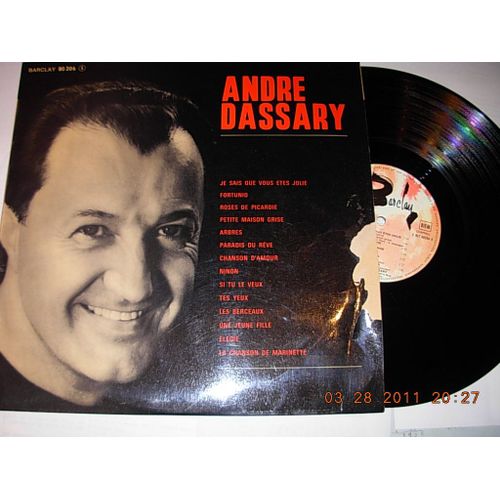 N° 80206 , André Dassary , Longue Dédicace , 14 Titres Dont :Je Sais Que Vous Etes Jolie ,Fortunéo ,Roses De Picardie Ninon , Tes Yeux Élégie , Arbres Etc