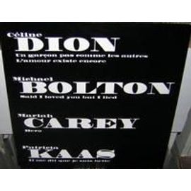Compilation Céline Dion/Michael Bolton/Mariah Carey/Patricia Kaas