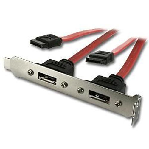 Adaptateur 2 ports ESATA sur equerre