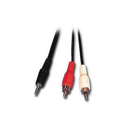 Cordon Jack 3.5mm Stereo Male / 2xRCA Male - 5m