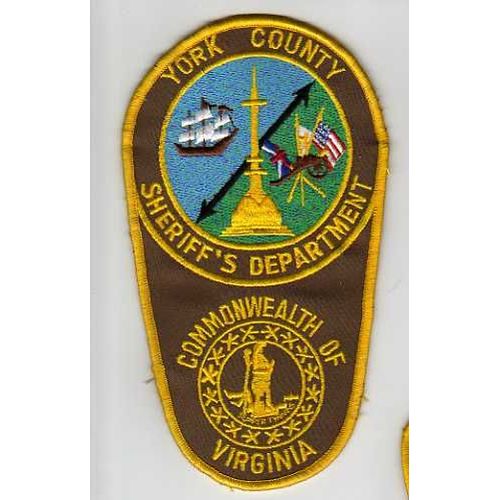 Usa Ecusson Sheriff York County Virginia 15 Cms Environ