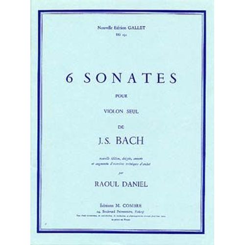 Bach:6 Sonates Pour Violon Seul