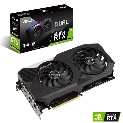 ASUS DUAL-RTX3070-8G - Carte graphique GeForce RTX 3070 - 8 Go GDDR6 - PCIe 4.0 - 2 x HDMI, 3 x DisplayPort