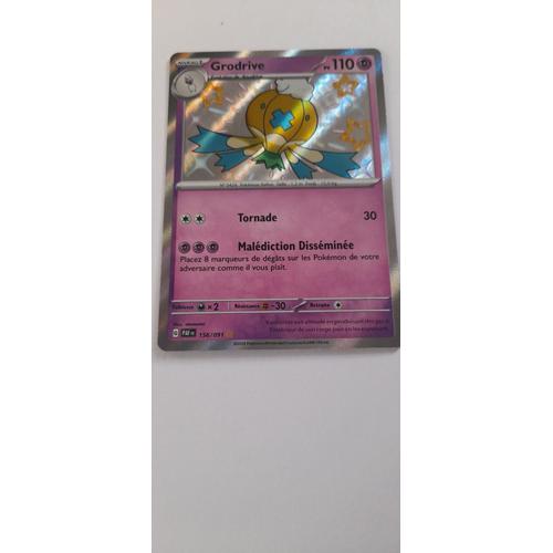 Carte Pokémon Grodrive Shiny Paf. 156/091 Destinées De Paldea Fr