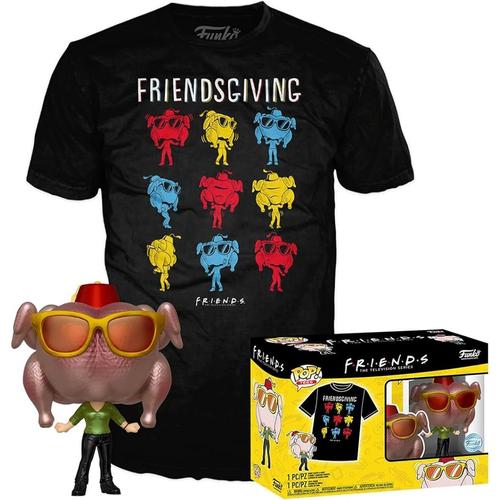 Funko Pop Friends - Monica Avec Dinde Thanksgiving - T-Shirt (Ts) - Vêtements Avec Une Figurine En Vinyle À Collectionner