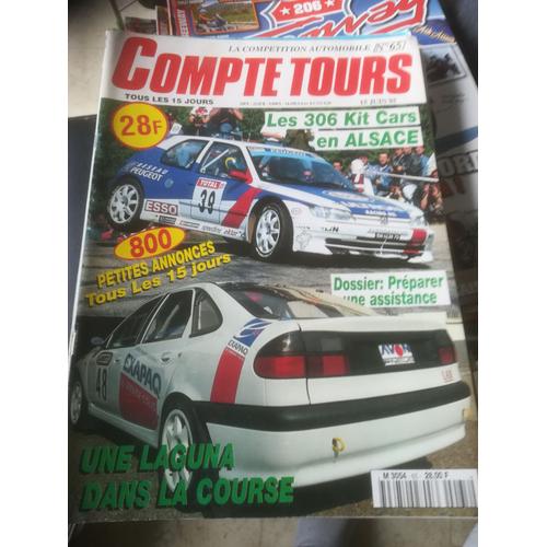 Compte Tours 65 De 1995 Alsace,Renault 8 Gordini,Mikkola,Renault 5 Atmo,