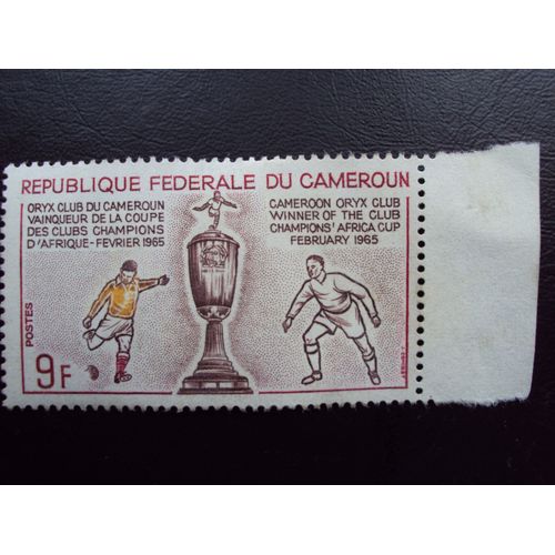 République Fédérale Du Cameroun..Oryx Club..Champion D'afrique 1965.