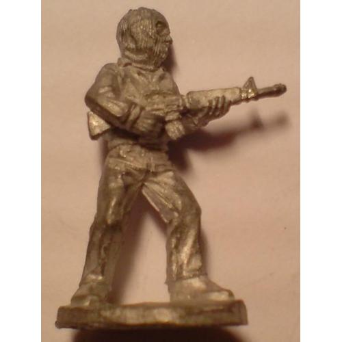 Figurine Ins/Mv Ral Partha 1985 - Gangster Masqué Armé D'une Mitraillette - Pour In Nomine Satanis E