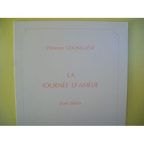 La Journée D'amélie Pour Piano