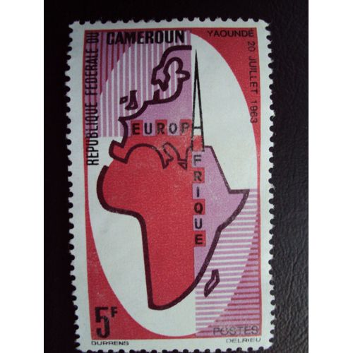 République Fédérale Du Cameroun..5f Europeafrique.Yaoundé.20 Juillet 1963...Neuf