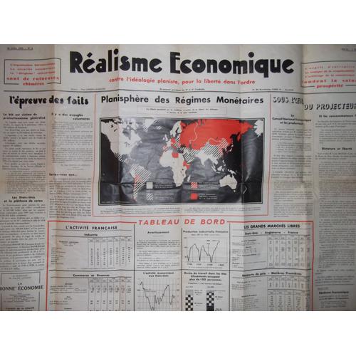 Realisme Economique Contre L'ideologie Planetiste  N° 6 : Realisme Economique