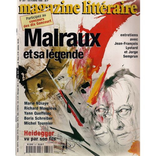 Magazine Littéraire N°347 Octobre 1996:Malraux Et Sa Légende