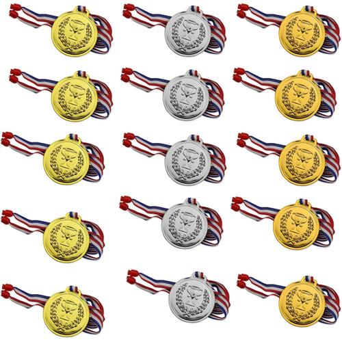 15 m¿¿dailles unilat¿¿rales pour enfants, m¿¿dailles du troph¿¿e pendentif, m¿¿dailles des gagnants, m¿¿dailles d'or, d'argent et de bronze pour la comm¿¿moration des prix des jeux de sport scolaire