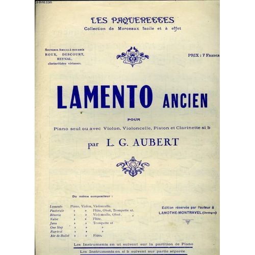 Lamento Ancien