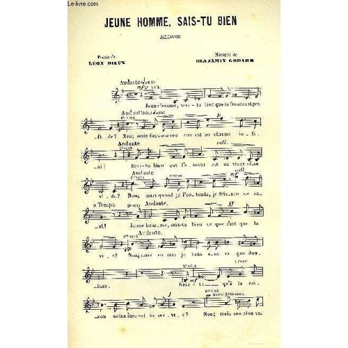 Jeune Homme, Sais-Tu Bien