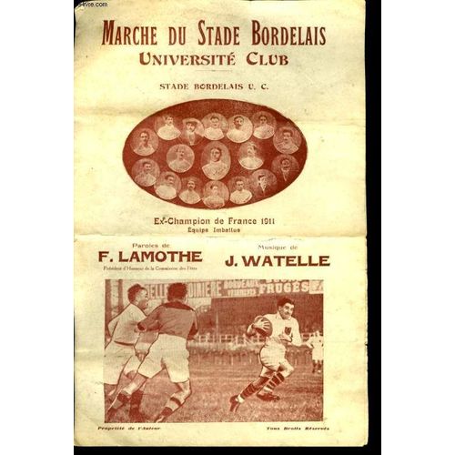 Marche Du Stade Bordelais Universite Club