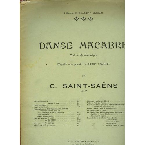 Danse Macabre Op 40