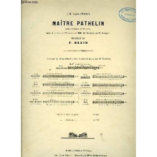 Maitre Pathelin N° 5 -  Romance