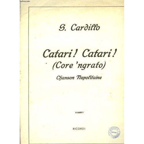 Catari ! Catari! Core' Ngrato