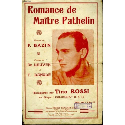 Romance De Maitre Pathelin