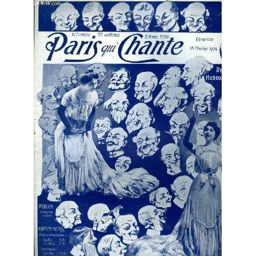 Paris Qui Chante 2ème Année N° 56 Fleur De Londres Par E. Lasaillly, Double Pari Par Georgel, Les Fêtes Foraines Par Spencer Et Beretta, Mari D'etoile Par Chepfer, Ariette Par P. Vidal.