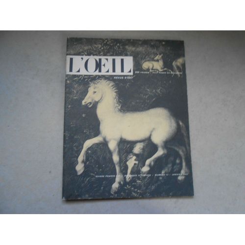 Revue Art L' Oeil Noel 1956 N° 13 Voir Photo Sommaire Laurens Soutine Tervuren
