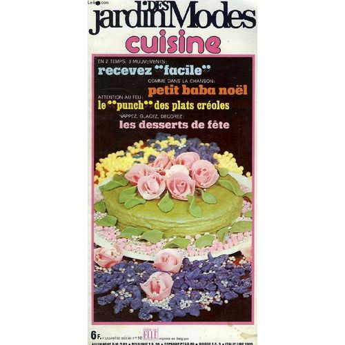Jardin Des Modes, Cuisine, Nouvelle Serie, N° 10, Dec. 1974