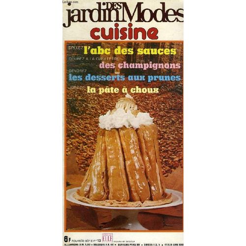 Jardin Des Modes, Cuisine, Nouvelle Serie, N° 13, Sept. 1975