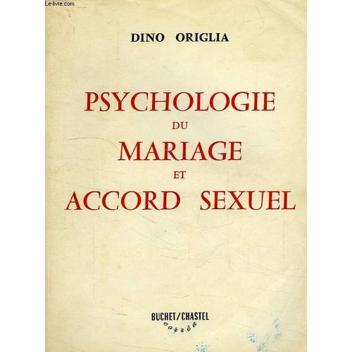 Psychologie Du Mariage Et Accord Sexuel