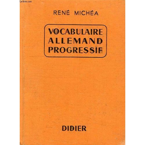 Vocabulaire Allemand Progressif
