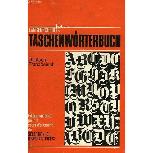 Langenscheidt, Dictionnaire De Poche Des Langues Francaise Et Allemande, Allemand-Francais