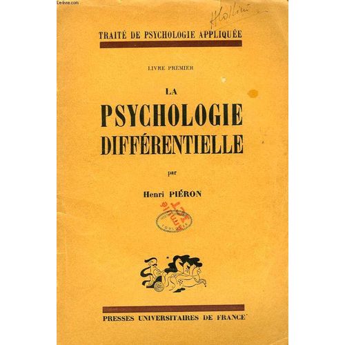 La Psychologie Differentielle