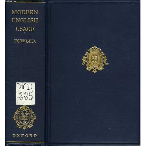 A Dictionary Of Moderne English Usage