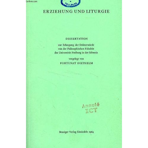Erziehung Und Liturgie (Dissertation)