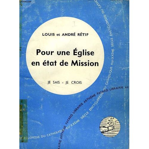 Pour Une Eglise En Etat De Mission