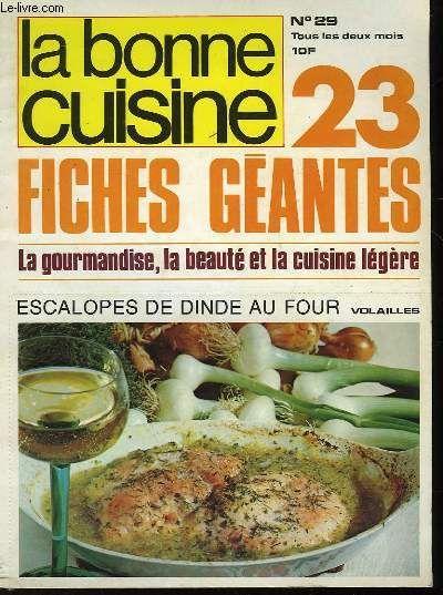 La Bonne Cuisine - N°29 - 23 Fiches Geantes | Rakuten