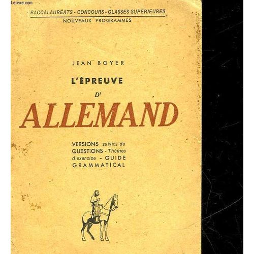 L'epreuve D'allemand