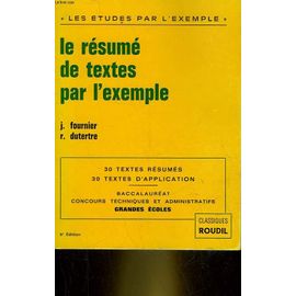 Le Resume De Textes Par L'exemple