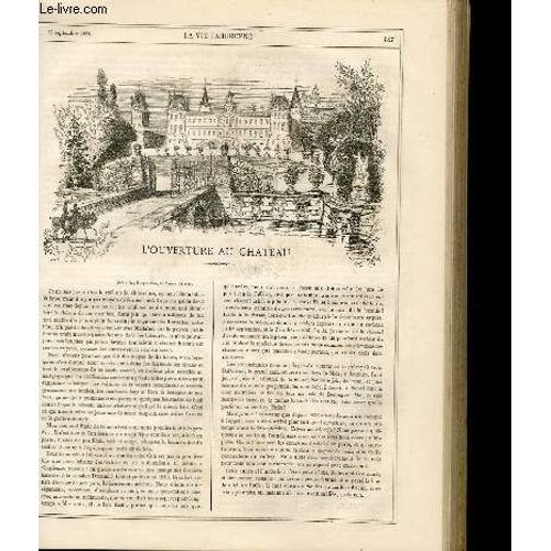 La Vie Parisienne 2e Année - N° 38 - L'ouverture Au Chateau - Fantaisie Sur Le Devin Du Village - En Temps De Chasse - Un Casino Aux Bains De Mer - Le Pubic Du Jardin Du Palais-Royal