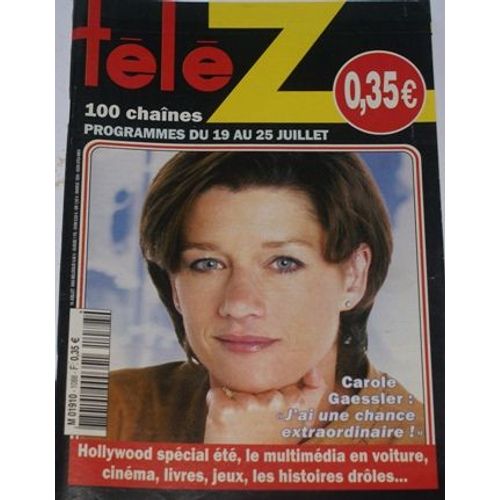 Tele Z  N° 1088 : Carole Gaessler,V Efira,T Thiessen,E Baer,Tom Selleck,I Huppert,R Atkinson,K Minogue,T Welling