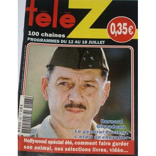 Tele Z  N° 1087 : Bernard Giraudeau,N Corre,B Magimel,Macha Meril,Eric Braeden