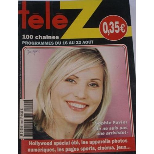 Tele Z  N° 1092 : Sophie Favier,A De Caunes,M Simonet,H De Fougerolles,M Villalonga,M Trintignant